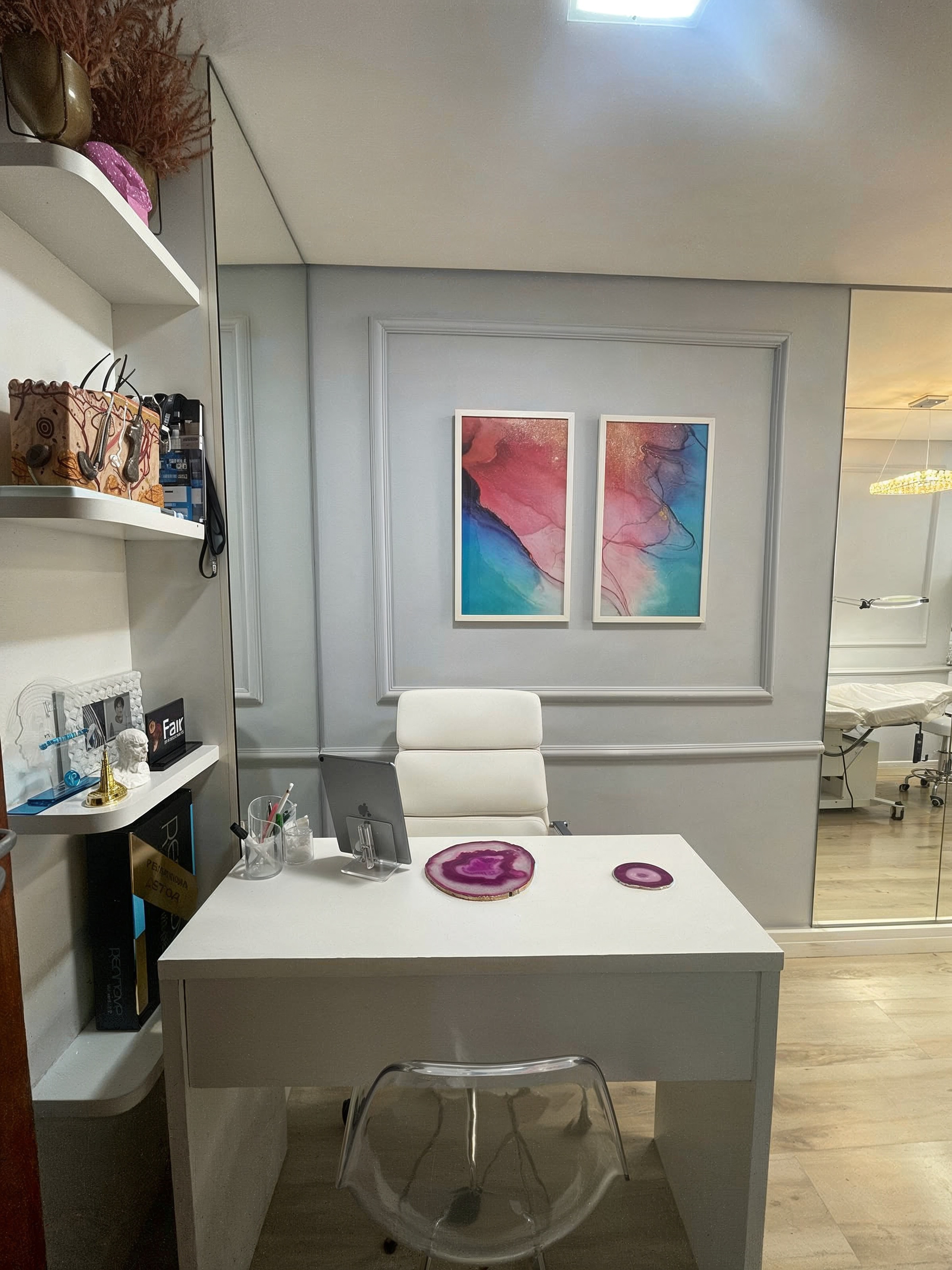 Interior da clínica